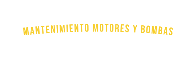 mantenimiento motores y bombas
